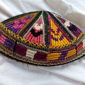 Afghan Hat Cap Traditional 1970 Handmade Vintage